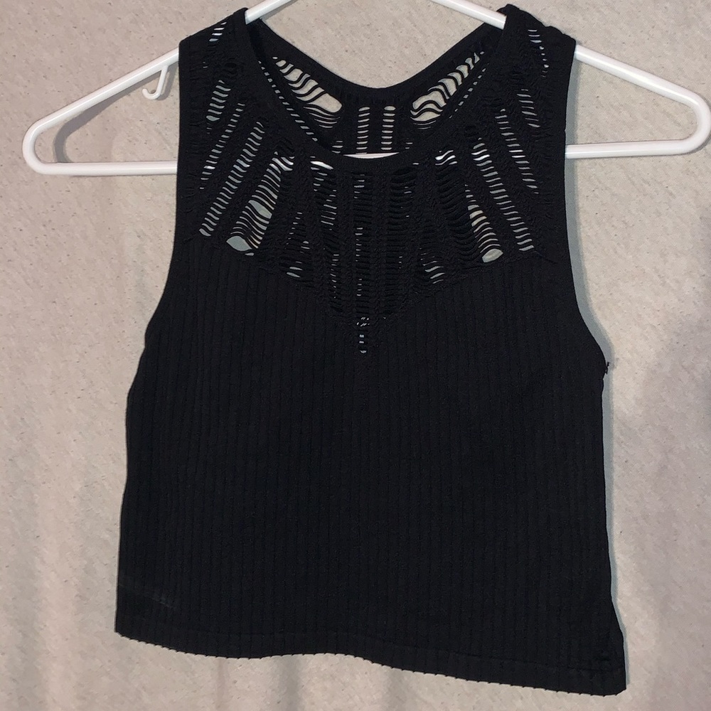 Black Crop Top